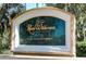 Elegant community sign for River Wilderness Golf & Country Club, a deed-restricted community at 11447 Savannah Lakes Dr, Parrish, FL 34219