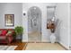 Spacious hallway with decor lighting and art pieces at 11447 Savannah Lakes Dr, Parrish, FL 34219