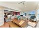 Open dining area with views of the water, living area, and the kitchen at 12 Tidy Island Blvd, Bradenton, FL 34210