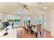 Open dining area with water views features a large table, perfect for entertaining at 12 Tidy Island Blvd, Bradenton, FL 34210