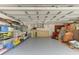 Garage with an organized storage, tools and ample space for parking at 127 Mill E Run, Bradenton, FL 34212