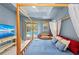 Spacious main bedroom with canopy bed and pool view at 127 Mill E Run, Bradenton, FL 34212