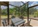 Covered patio with outdoor furniture overlooking the yard at 127 Mill E Run, Bradenton, FL 34212