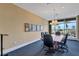 Contemporary conference room featuring comfortable chairs, a table, and natural light at 130 Riviera Dunes Way # 502, Palmetto, FL 34221