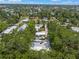Expansive aerial view of a residential area, featuring well-maintained homes surrounded by mature trees at 2537 Ashton Rd, Sarasota, FL 34231