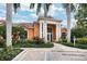 The community clubhouse has well-maintained landscaping and accessible parking at 4122 Central Sarasota Pkwy # 1923, Sarasota, FL 34238
