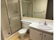 Bathroom featuring a shower with sliding door at 425 30Th W Ave # C204, Bradenton, FL 34205