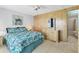 Tranquil bedroom featuring a ceiling fan, ample closet space, and a serene ambiance at 4519 14Th E St, Ellenton, FL 34222