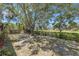 Expansive backyard featuring mature trees, a privacy hedge, and views at 4926 72Nd E St, Bradenton, FL 34203