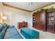 Living room area featuring tile floors, ceiling fan, and nice furniture at 6110 Misty Oaks St, Sarasota, FL 34243