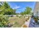 Expansive backyard featuring a concrete patio and a flourishing lawn at 6611 2Nd Ne Ave, Bradenton, FL 34208