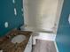 Well-lit bathroom featuring a tub and shower combination and modern vanity at 6928 43Rd E Ct, Sarasota, FL 34243