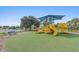 Community playground with shade and slides offers children a fun and safe place to play at 803 Fairwaycove Ln # 102, Bradenton, FL 34212