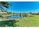 Green backyard with pond in the distance, ideal for relaxation and outdoor enjoyment at 1008 83Rd Nw St, Bradenton, FL 34209