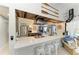 Eat-in kitchen with quartz countertops, stainless steel appliances and ample seating at 1008 83Rd Nw St, Bradenton, FL 34209