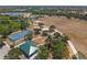Overhead view of the community park highlighting the basketball court, picnic areas, and playground at 12014 Beeflower Dr, Lakewood Ranch, FL 34202