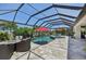 An inviting pool and spa, perfect for outdoor relaxation and entertainment at 13786 Vancanza Dr, Venice, FL 34293