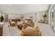 Expansive living area with modern furnishings, open floor plan, and lots of natural light at 2596 Floyd St, Sarasota, FL 34239