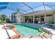 Relaxing screened-in pool and spa area with comfortable outdoor seating and a covered lanai at 2816 88Th E Ave, Parrish, FL 34219