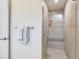 Modern glass shower with built-in seat and tiled walls at 3453 Dryden St, North Port, FL 34288