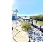 Exterior shot of private dock with bench along a waterfront property at 36 N Starboard Dr, Venice, FL 34285