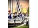Lively marina scene showcasing sailboats and yachts, perfect for boating enthusiasts and waterfront living at 36 N Starboard Dr, Venice, FL 34285