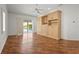 Spacious bedroom with an custom built-in wardrobe and pool view at 4180 Via Mirada, Sarasota, FL 34238