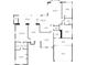 Detailed floor plan showcasing the layout, dimensions, and spatial relationships of the rooms in the home at 4180 Via Mirada, Sarasota, FL 34238