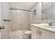 Bathroom with a shower/tub combo, and a white vanity at 4800 Gulf Of Mexico Dr # 204, Longboat Key, FL 34228
