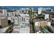 Stunning aerial view of the building, highlighting its central location and rooftop amenities at 50 Central Ave # 17Phd, Sarasota, FL 34236