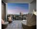Relaxing balcony with comfortable seating and stunning city views at 50 Central Ave # 17Phd, Sarasota, FL 34236