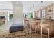 Resident bar with high-top seating, a fireplace, and views of the surrounding area at 50 Central Ave # 17Phd, Sarasota, FL 34236