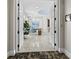 Bright entryway with marble floors, white doors, and modern decor at 50 Central Ave # 17Phd, Sarasota, FL 34236