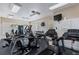 Bright community gym features exercise equipment including treadmills and elliptical machines at 5633 Key Largo Ct # B-08, Bradenton, FL 34203