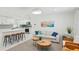 Bright living area features an open floor plan and contemporary furnishings at 578-580 Companion Way, Longboat Key, FL 34228