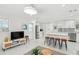 Open living space with lots of light and modern features flows seamlessly into the kitchen at 578-580 Companion Way, Longboat Key, FL 34228