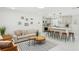 Open floor plan seamlessly integrates the living room and kitchen for easy living at 578-580 Companion Way, Longboat Key, FL 34228
