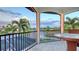 Relax on this screened-in patio, offering ample space for outdoor dining and breathtaking waterfront scenery at 6819 Dominion Ln, Lakewood Ranch, FL 34202