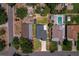 Aerial view of property with a pool, yard, and surrounding neighborhood showcasing the lot and layout at 7141 37Th N Ave, St Petersburg, FL 33710