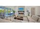 Comfortable living area with modern decor and sliding glass doors to the backyard at 8001 20Th W Pl, Bradenton, FL 34209