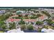 Aerial view of the property highlighting building's prime location with ample parking at 850 S Tamiami Trl # 624, Sarasota, FL 34236