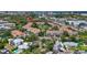 Aerial view highlighting a community with green spaces and convenient parking at 850 S Tamiami Trl # 624, Sarasota, FL 34236