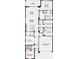 Layout showcasing 4 bedrooms, 3 baths, flex space, great room, kitchen and dining, a 2-car garage, and a lanai at 8579 Big Dipper Dr, Sarasota, FL 34241