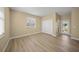 Bedroom featuring natural light, wood-look floors, and a closet at 9106 Yarberry St, Sarasota, FL 34240