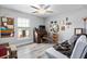 Bright office or bonus bedroom features lots of natural light, hardwood floors, and versatile space for various activities at 9601 Calumet Blvd, Port Charlotte, FL 33981