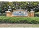 Elegant Central Park at Lakewood Ranch entrance sign with manicured landscaping at 12237 Longview Lake Cir, Bradenton, FL 34211
