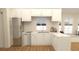 Updated kitchen featuring stainless steel appliances and bright white cabinets at 12541 Estrella Blvd, Punta Gorda, FL 33955