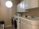 Functional laundry room with modern washer/dryer and ample counter space at 3405 54Th W Dr # 104, Bradenton, FL 34210