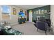 Inviting home office with sports decor, a window view, and functional layout at 3415 Big Sky Way, Bradenton, FL 34211