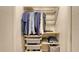 Well-organized closet featuring shelving, drawers and hanging bars, providing ample storage space at 3605 Quail Hollow Ln, Bradenton, FL 34210